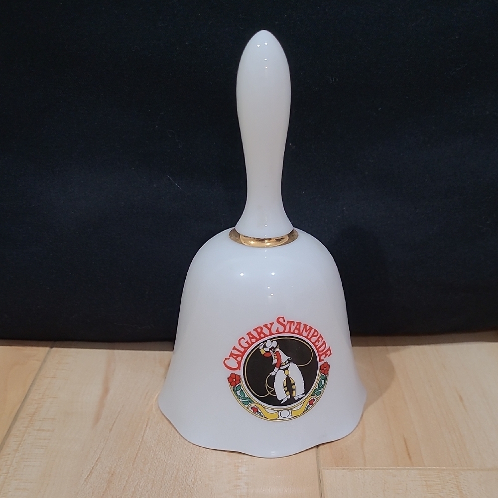 White Calgary Stampede Decorative Bell